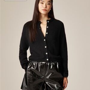 Supersoft bubble-hem cardigan